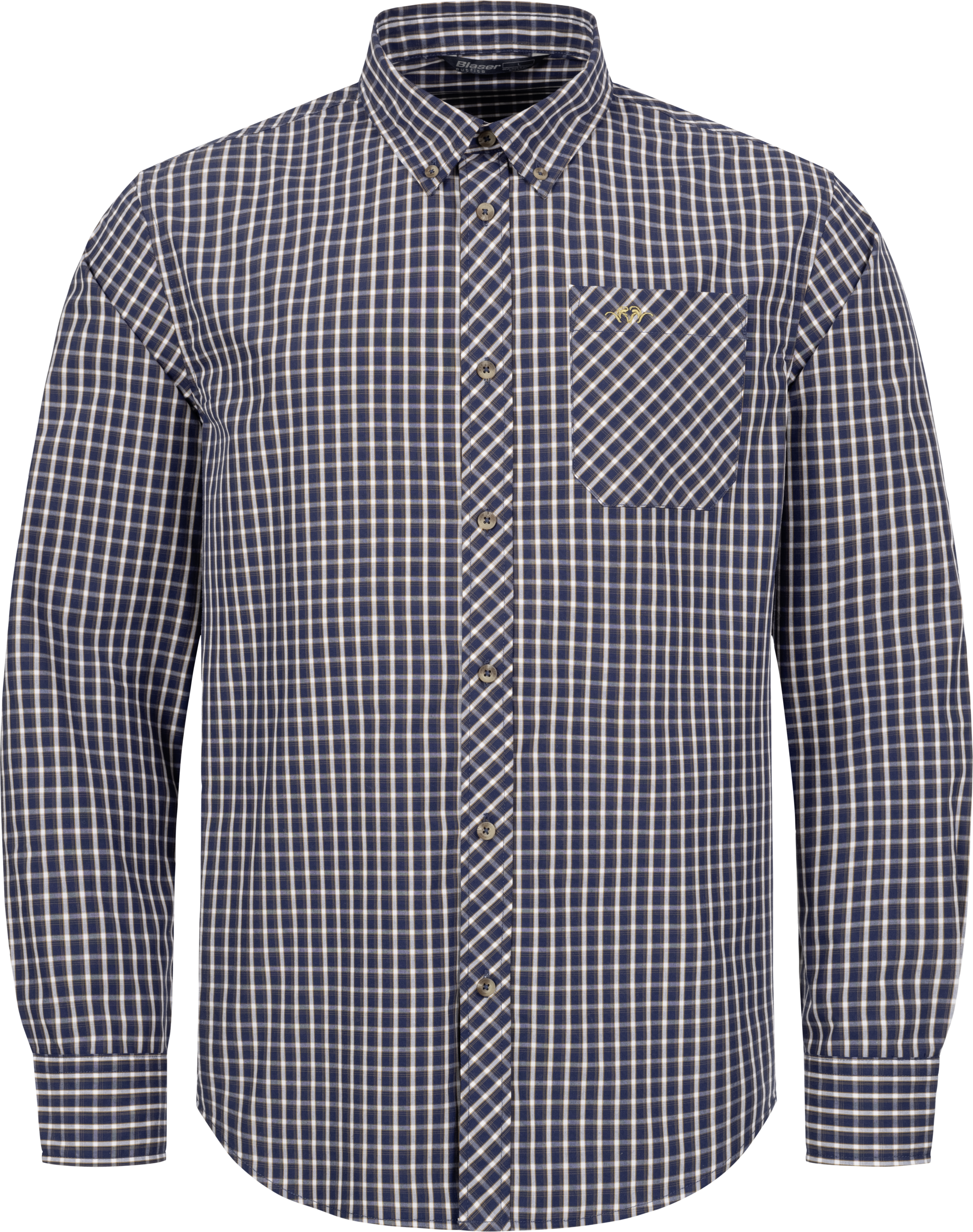 Men's Shirt Juan Dark Blue/Weiß Kariert
